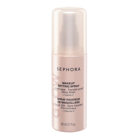 GLOW Makeup Setting Spray - 12 timmars hållbarhet, kladdfri, lysterfull finish, SEPHORA COLLECTION